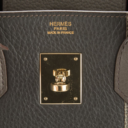 Hermes Taurillon Clemence Lizard Club Birkin 30 Etain Graphite 6 of 7