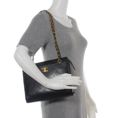 Chanel Caviar Diamond Stitched Shoulder Bag Black 2 of 9