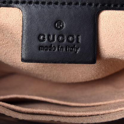 Gucci Soft GG Supreme Monogram Bees Small Crossbody Tote Beige Oro Black 7 of 11