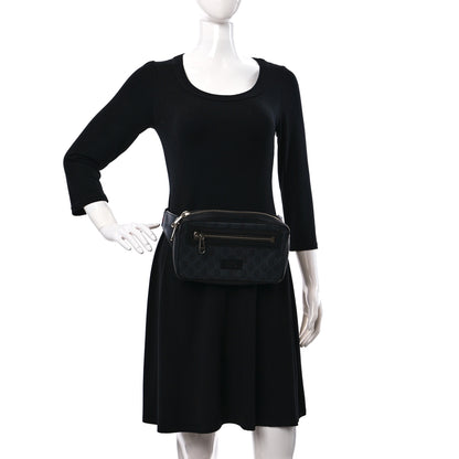 Gucci Soft GG Supreme Monogram Web Belt Bag Black Grey 2 of 12