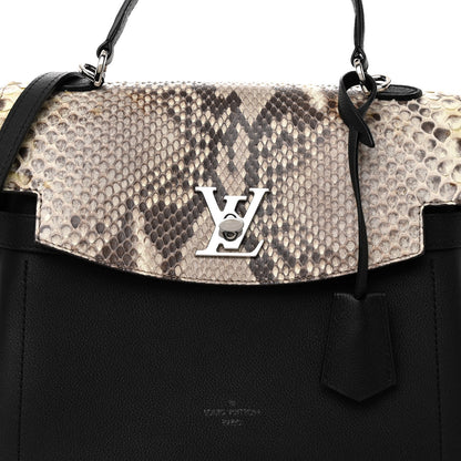 Louis Vuitton Snakeskin Lockme Ever BB Black Natural 7 of 9