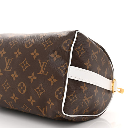 Louis Vuitton Monogram LV Match Speedy Bandouliere 25 White 9 of 10
