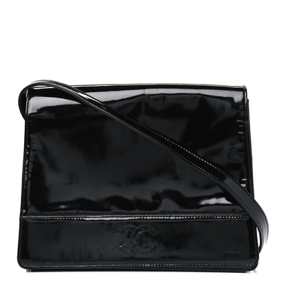 Chanel Patent Flap Shoulder Bag Black 1 of 5