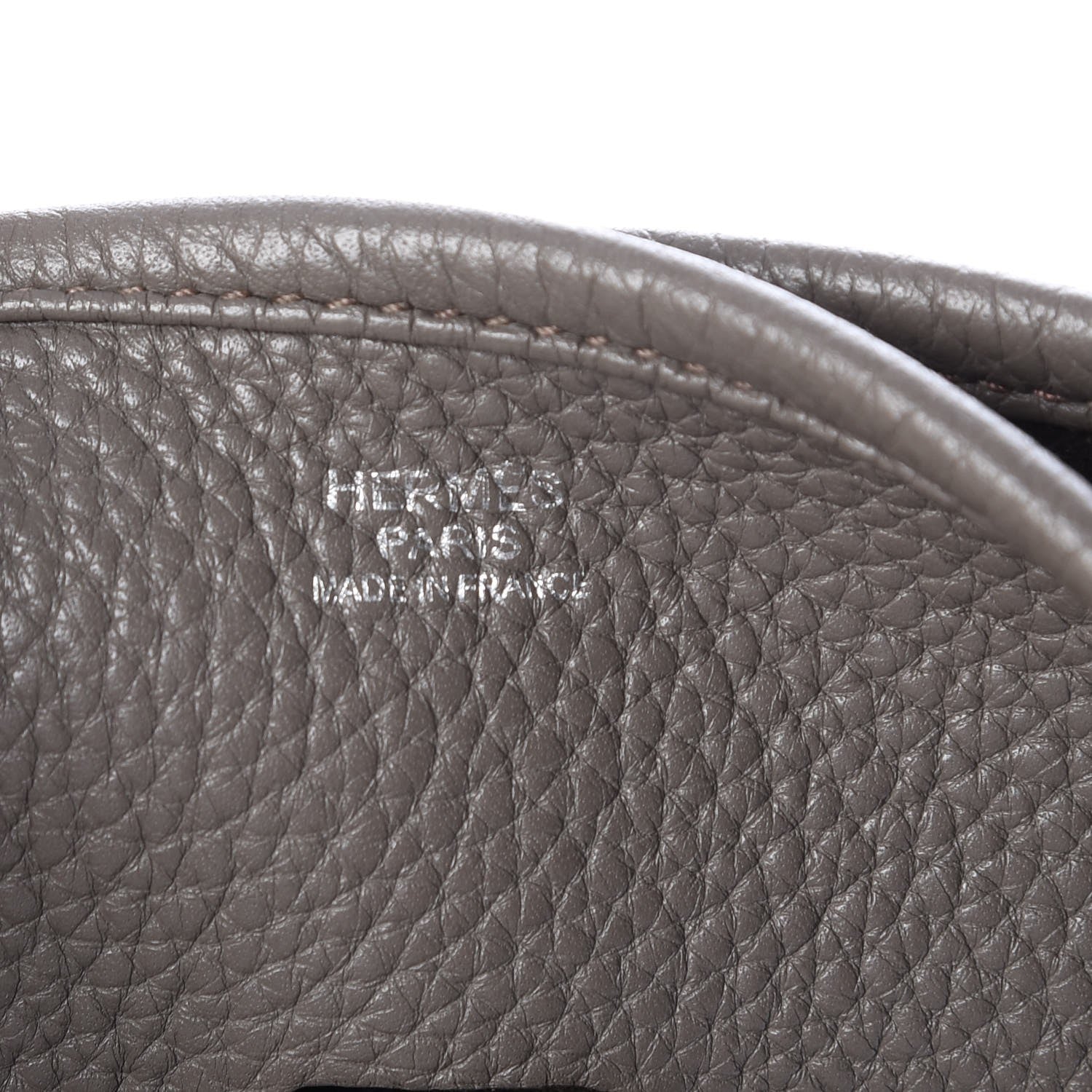 Hermes Taurillon Clemence Evelyne III GM Etain 6 of 8