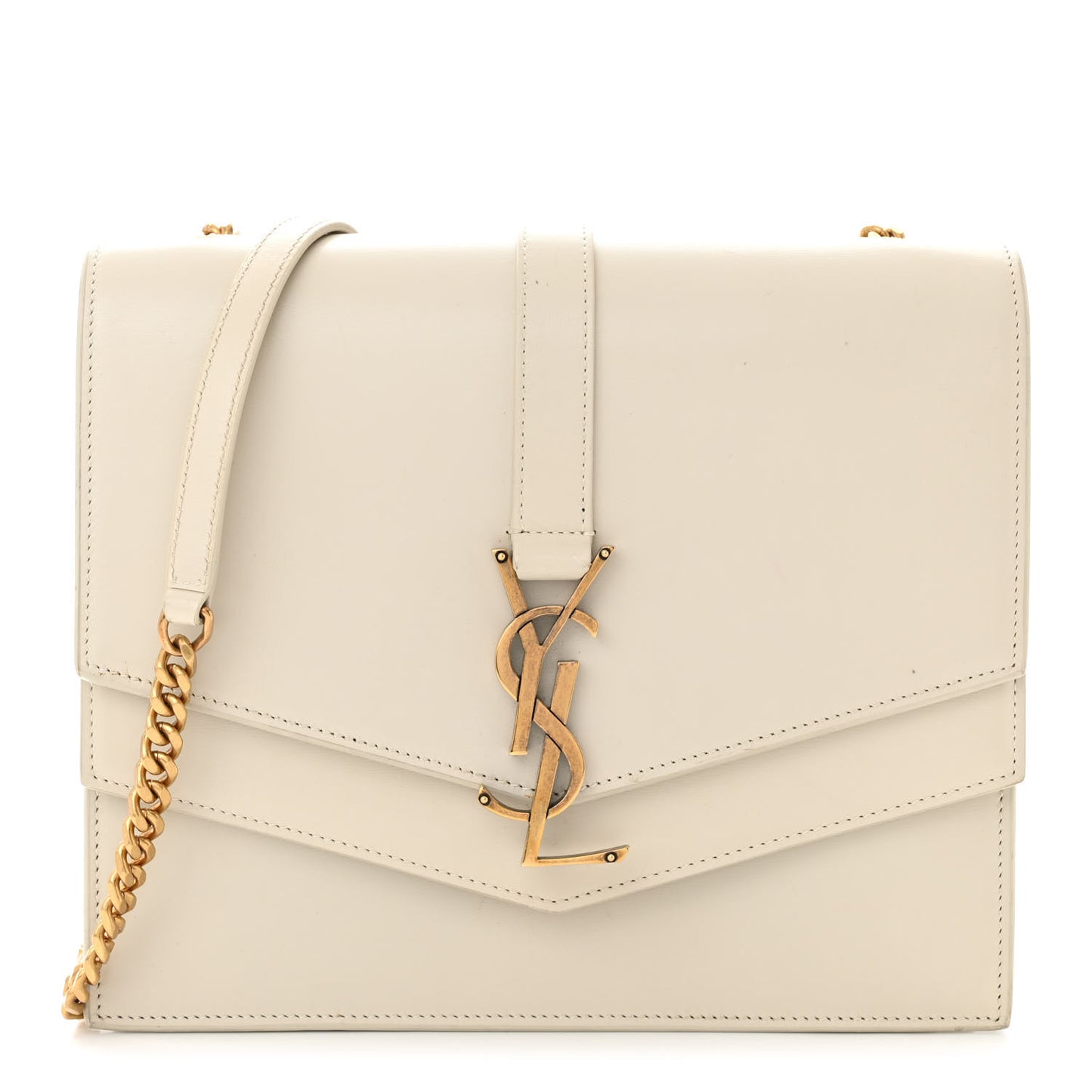 Smooth Calfskin Monogram Medium Sulpice Shoulder Bag Light Natural