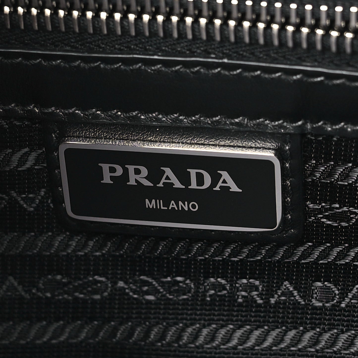 Saffiano Travel Medium Brique Crossbody Bag Black