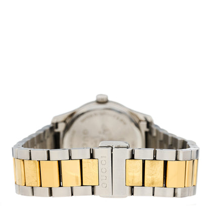 Gucci Stainless Steel Mother of Pearl 27mm G-Timeless Two Tone Cat Quartz Watch 3 of 5