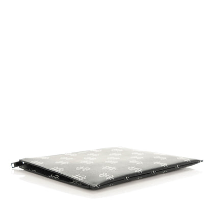 Saint Laurent Grain de Poudre Dollar Print iPad Rider Pouch Black White 4 of 7