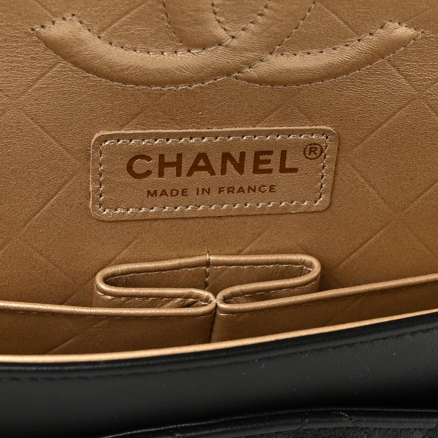 Chanel Lambskin Quilted Medium Rue Cambon Charms Double Flap Black 6 of 14