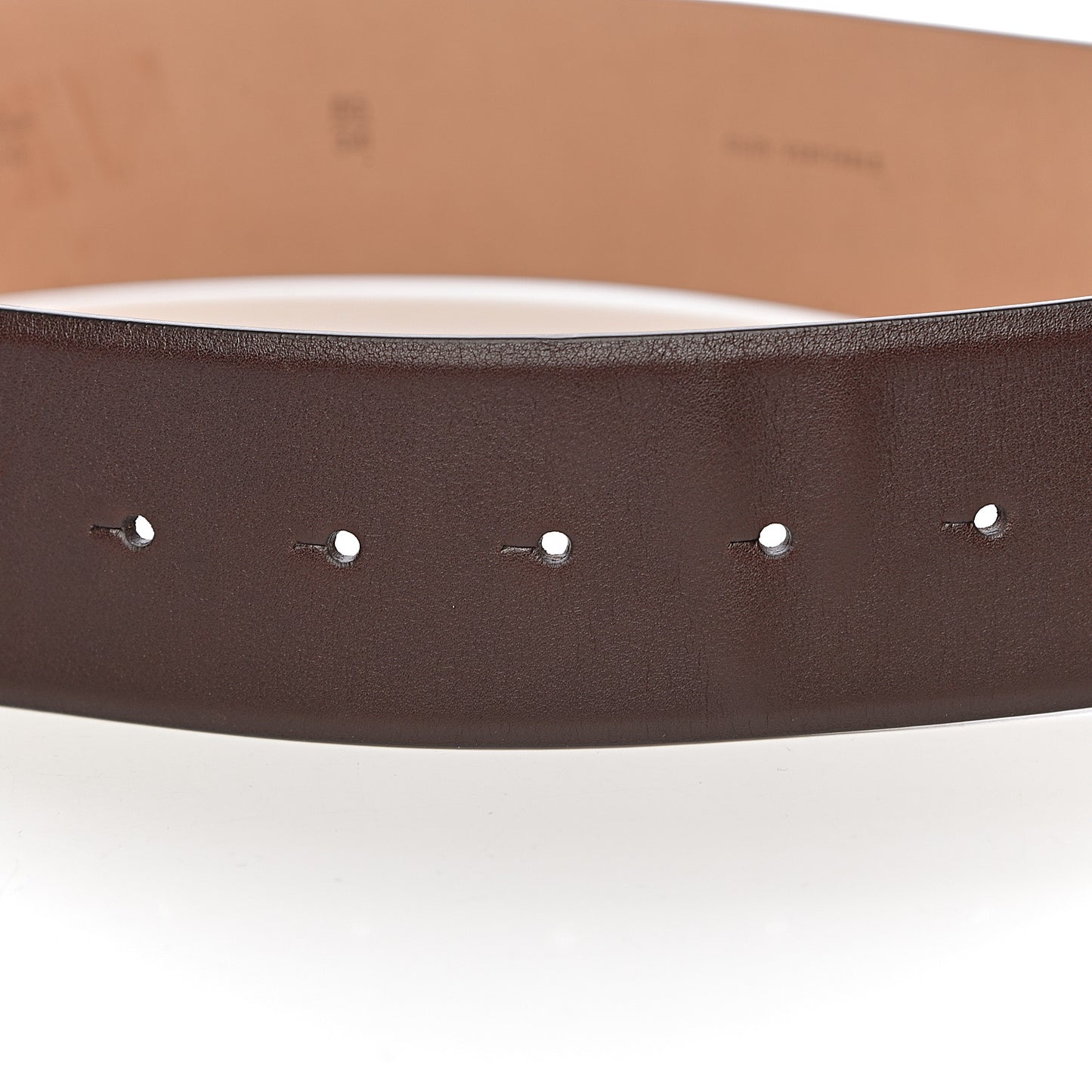 Calfskin CC Belt 85 34 Dark Brown