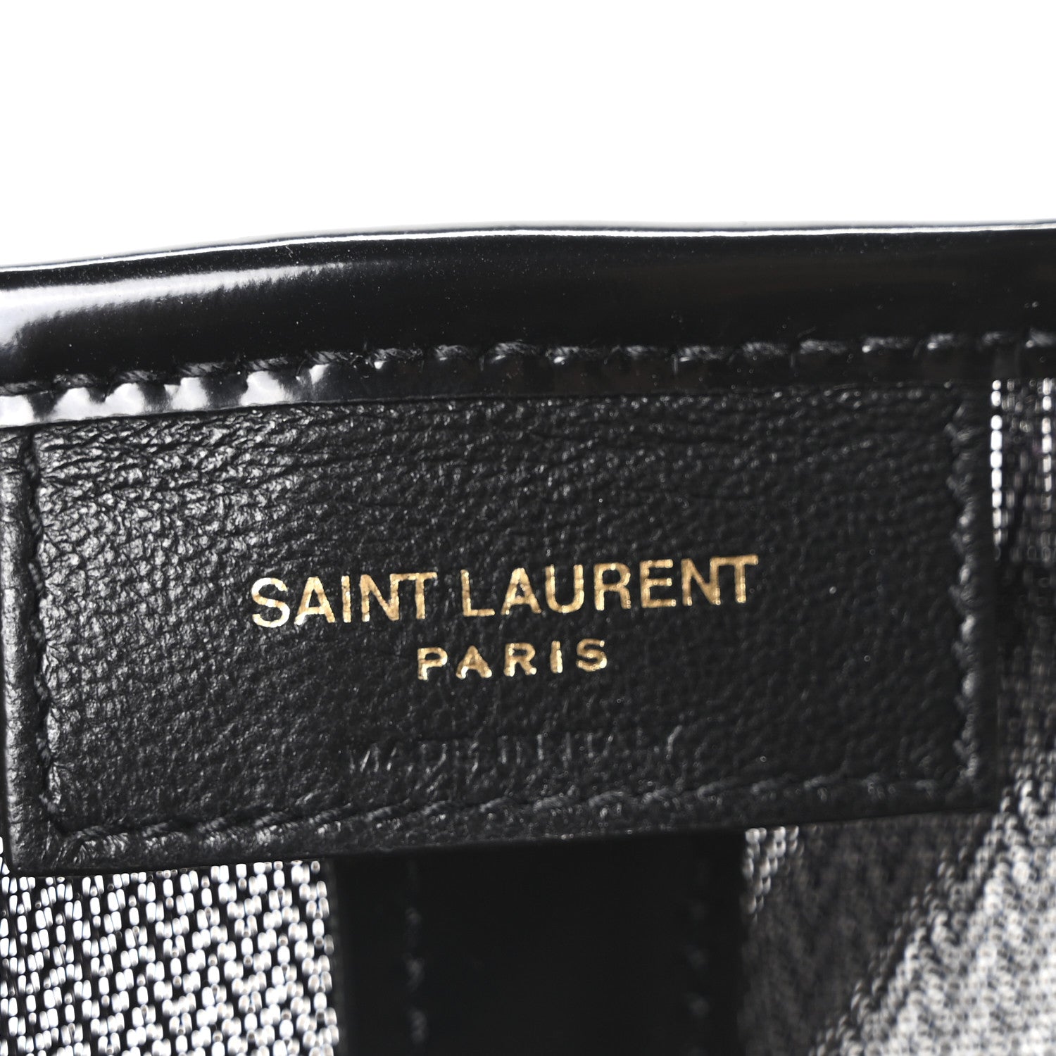 Saint Laurent Mesh Patent Calfskin Daryl Shoulder Bag Black 6 of 10