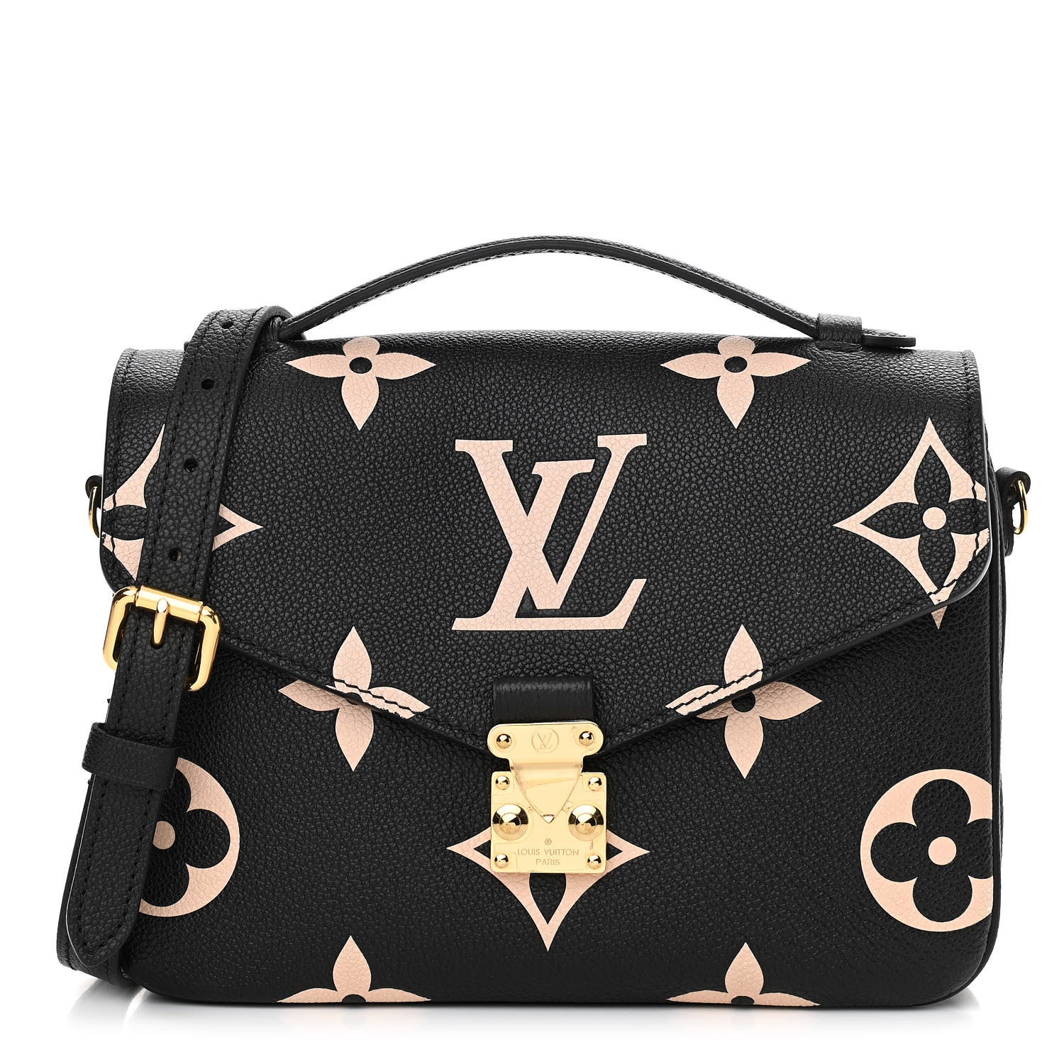 Louis Vuitton Empreinte Monogram Giant Pochette Metis Black Beige 1 of 9