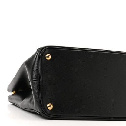 Prada Saffiano Medium Galleria Double Zip Tote Black 9 of 10
