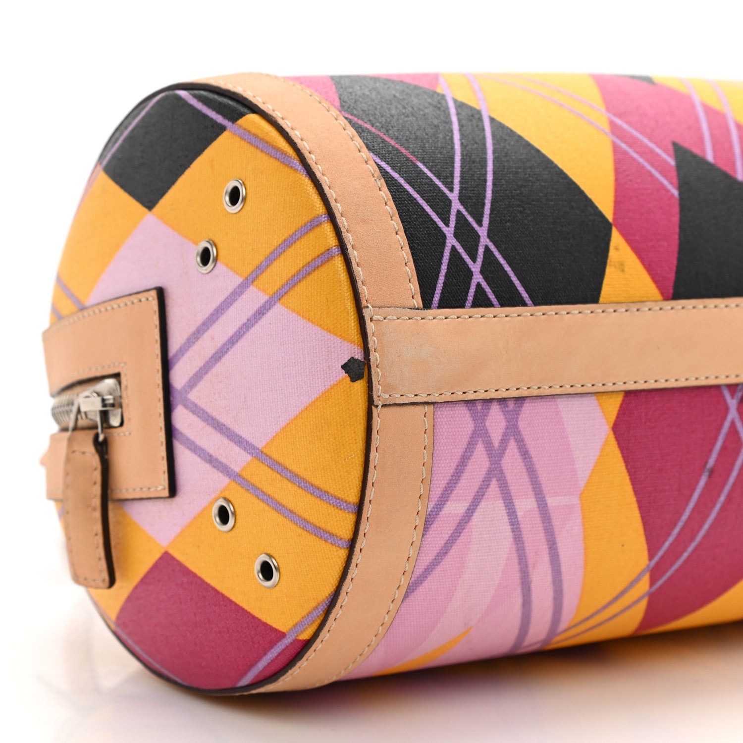Christian Dior Coated Canvas Argyle Boston Multicolor 8 of 12