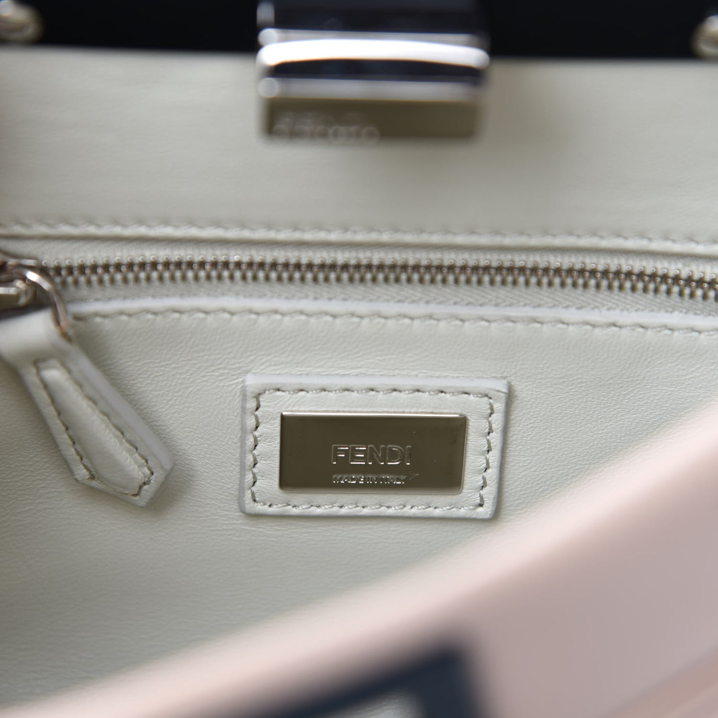 Nappa Colorblock Mini Peekaboo Iconic Satchel Soap Amazzonia Opal