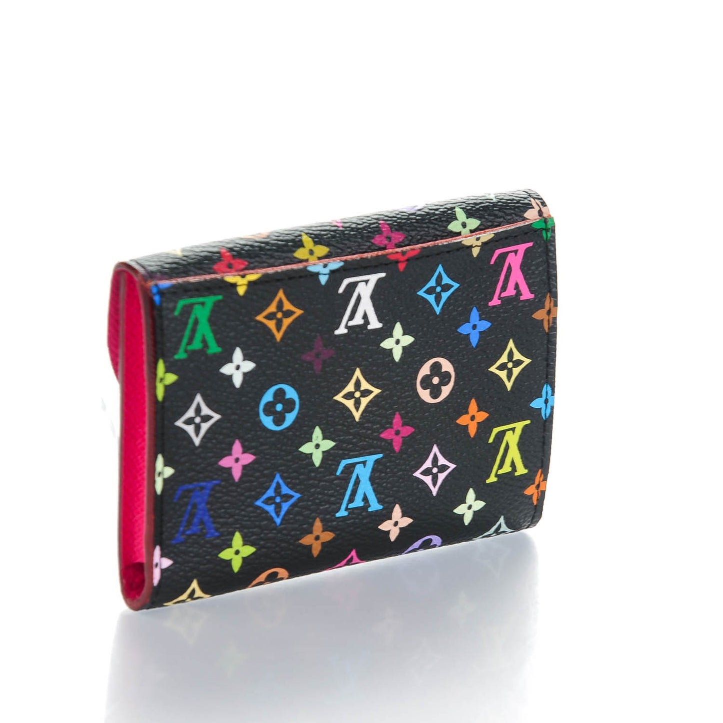 Monogram Multicolor Business Card Holder Black Grenade