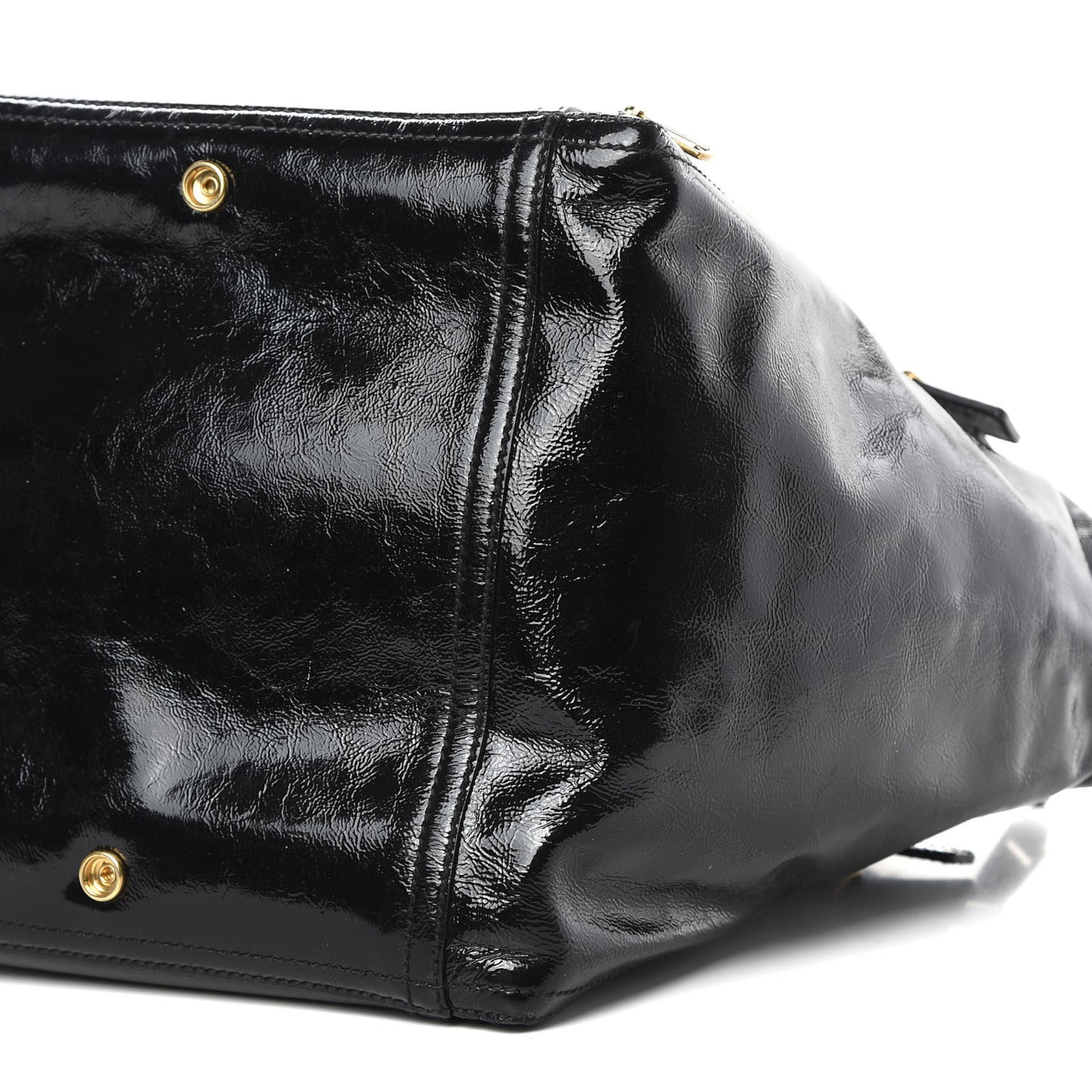 Patent Large Downtown Tote Black