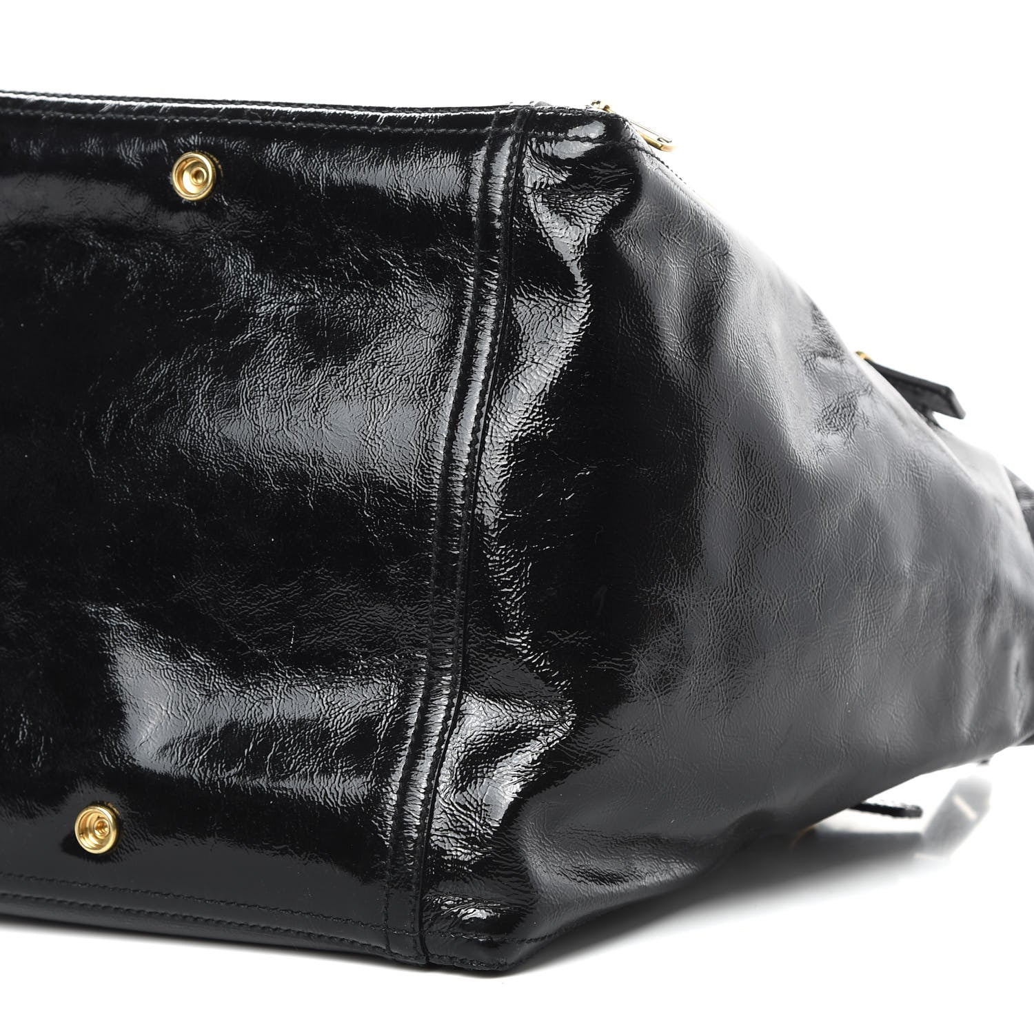 Saint Laurent Patent Large Downtown Tote Black 10 of 13