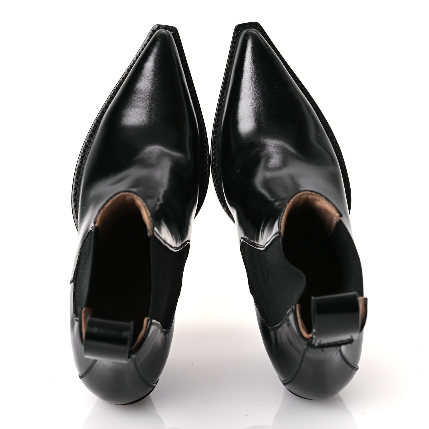 Bottega Veneta Calfskin Lean Boots 37.5 Black 2 of 13