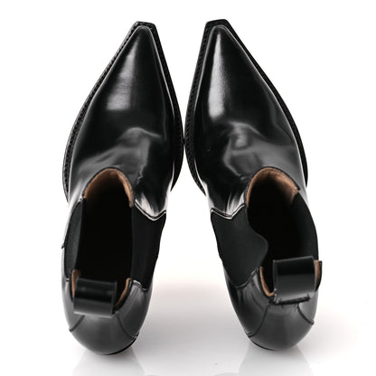 Bottega Veneta Calfskin Lean Boots 37.5 Black 2 of 13