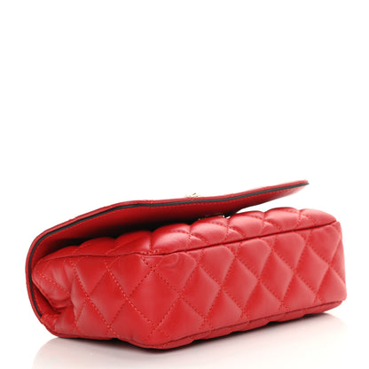 Versace Nappa Quilted Small Medusa Chain Crossbody Red 4 of 11