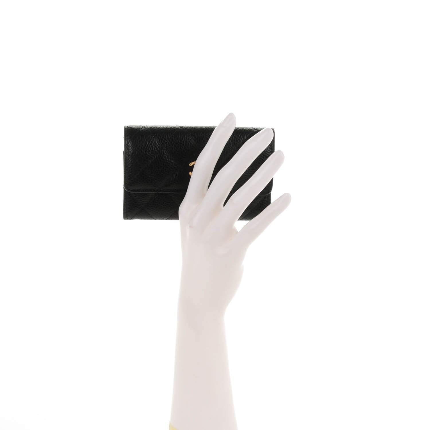 Chanel Caviar Quilted Flap Card Holder Black 2 of 8