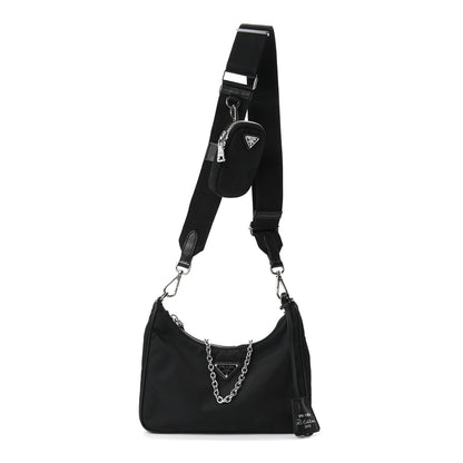 Prada Re-Nylon Saffiano Re-Edition 2005 Shoulder Bag Black 1 of 10