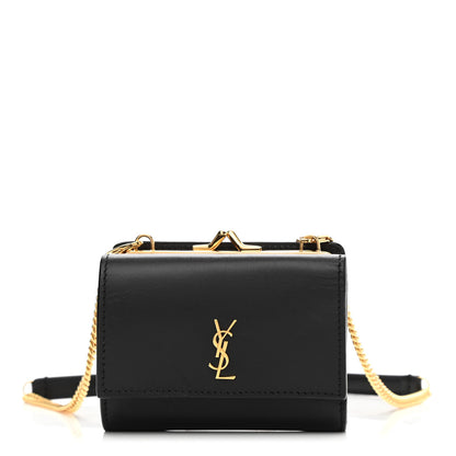 Saint Laurent Smooth Calfskin Monogram Rider Belt Bag Black 1 of 11
