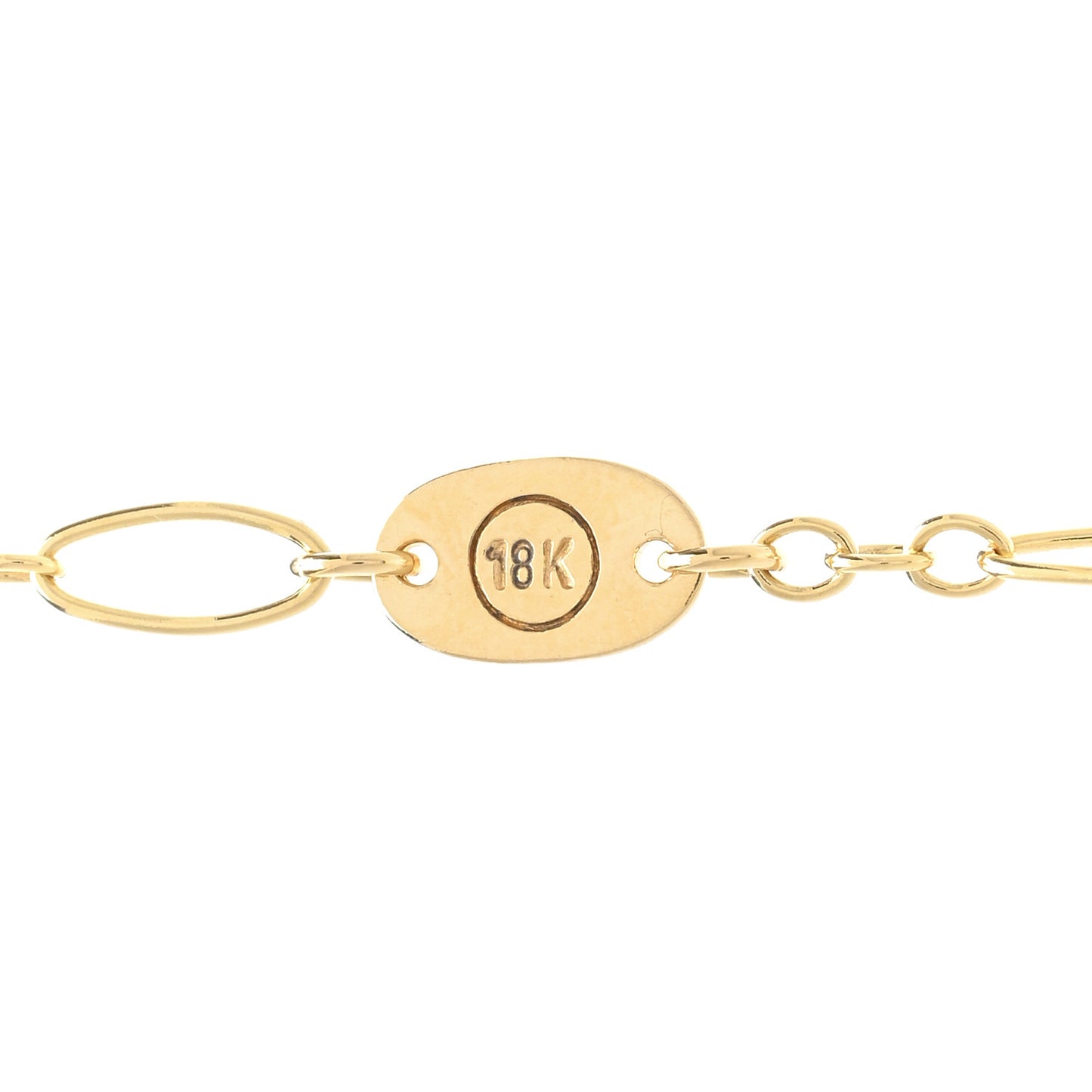 18K Yellow Gold Batu Kawung Station Necklace