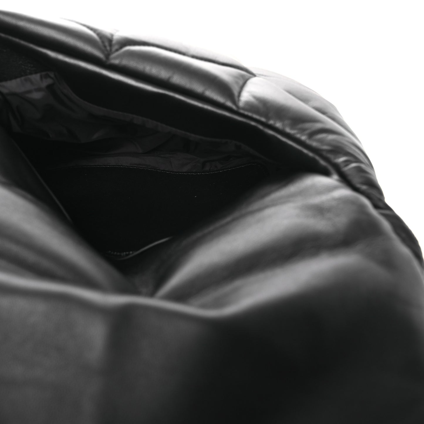 Nappa Pillow Quilted Little Softie Bag Black