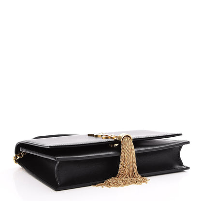Saint Laurent Smooth Calfskin Classic Monogram Kate Tassel Chain Wallet Black 4 of 6