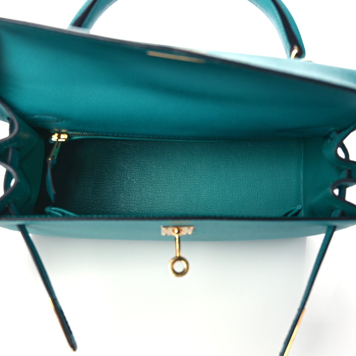 Epsom Kelly Sellier 25 Bleu Paon