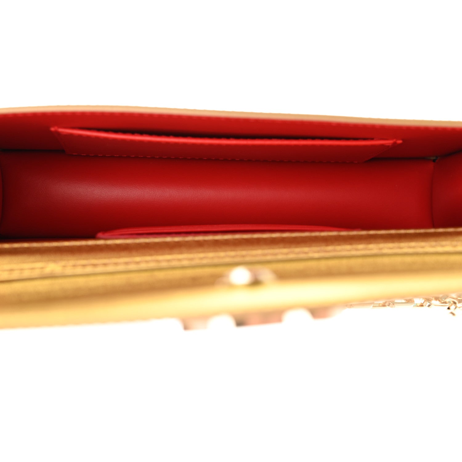 Christian Louboutin Metallic Specchio Boreal Loubi54 Crossbody Clutch Multicolor Gold 5 of 11