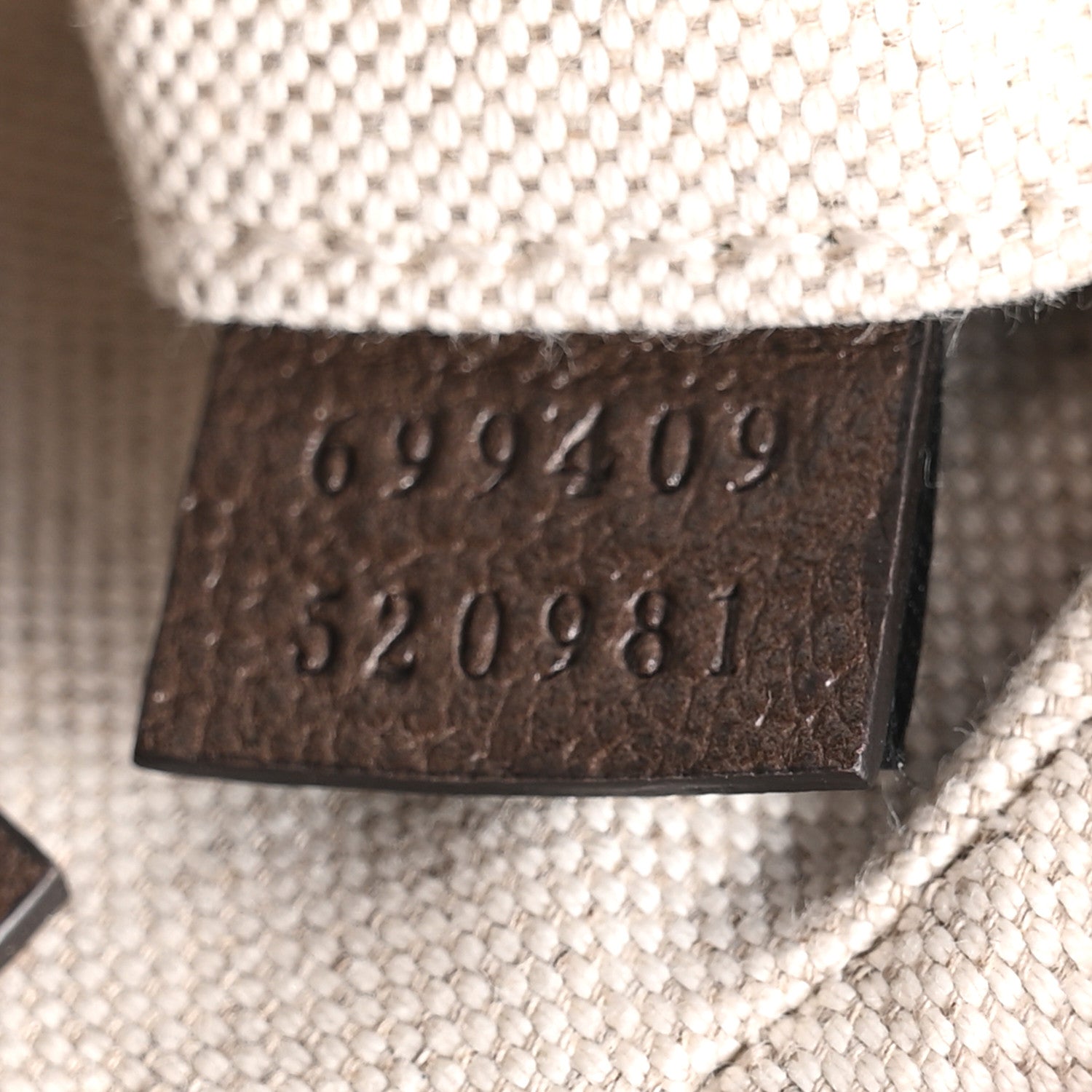 Gucci GG Supreme Monogram Textured Calfskin Web Small Attache Shoulder Bag Beige Ebony New Acero 7 of 10