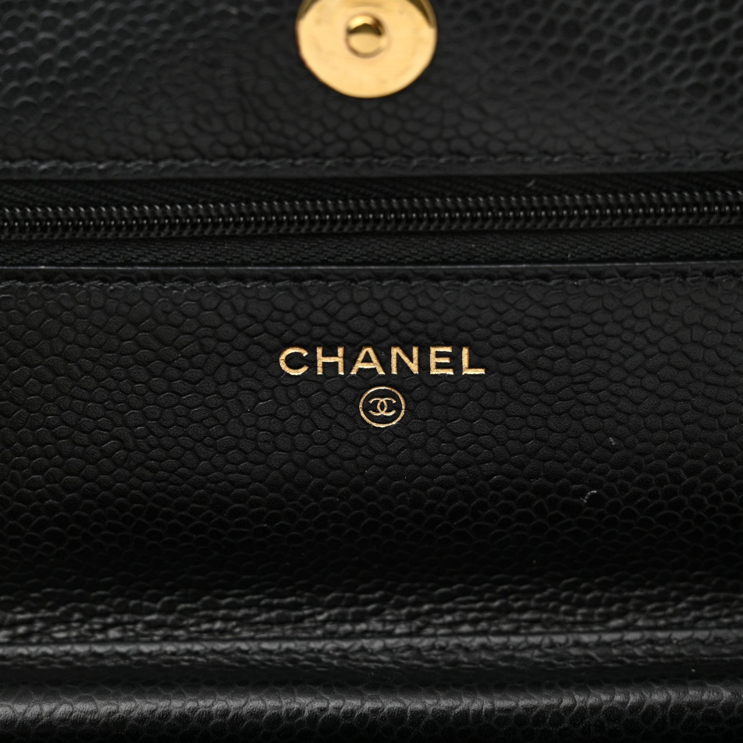 Chanel Caviar Quilted Wallet on Chain WOC Black 6 of 13