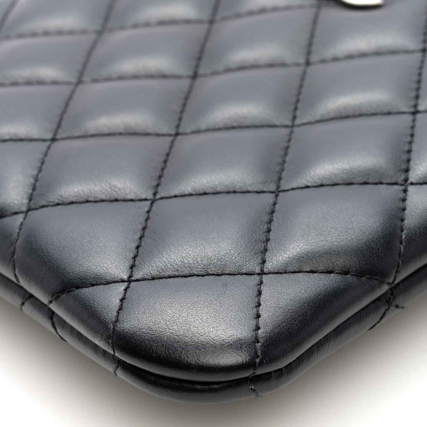 Lambskin Quilted Crossbody Bag Black