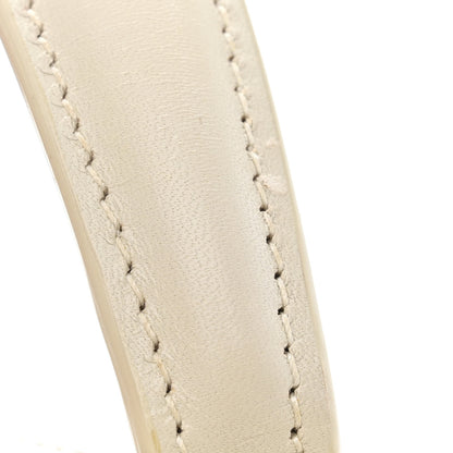 Saint Laurent Smooth Calfskin Medium Classic Monogram Cassandra Top Handle Crema Soft Rouge Legion 19 of 19