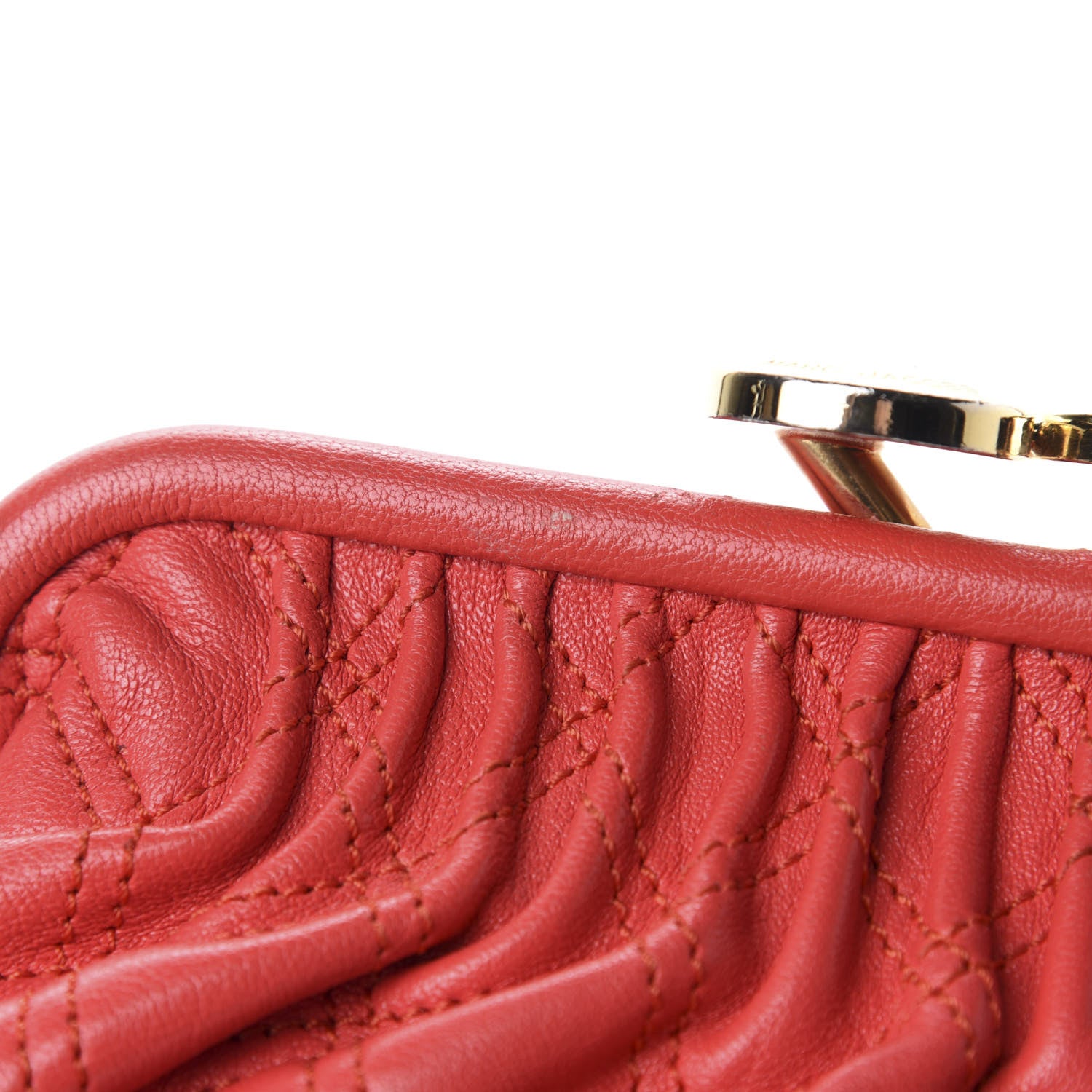 Marc Jacobs Calfskin Quilted Little Stam Red 9 of 10