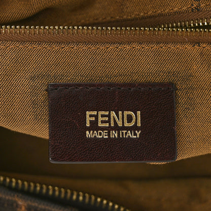 Fendi Zucca Cuoio Lucido Chef Hobo Tobacco Moro 6 of 8
