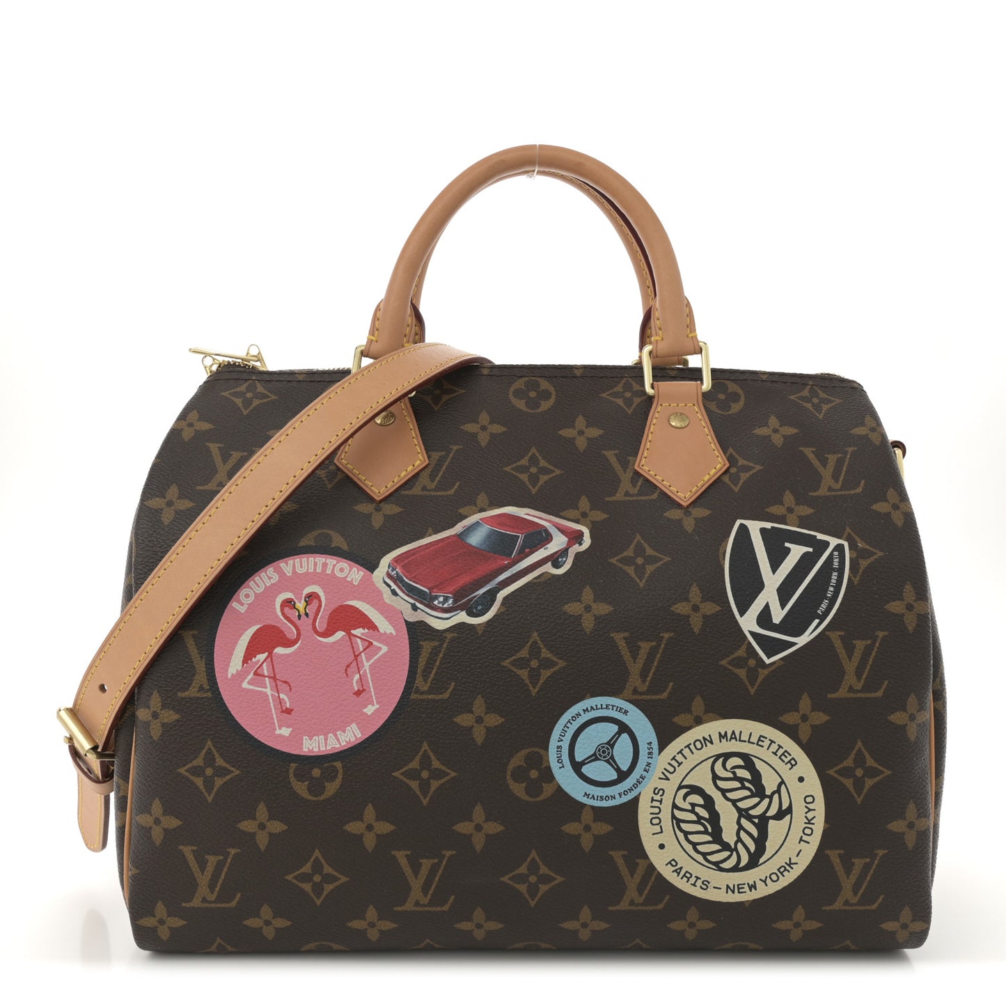 Monogram World Tour Speedy Bandouliere 30