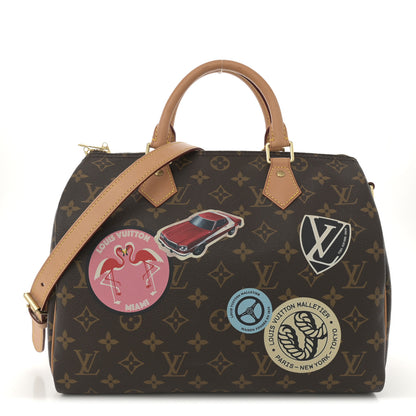 Louis Vuitton Monogram World Tour Speedy Bandouliere 30 1 of 11