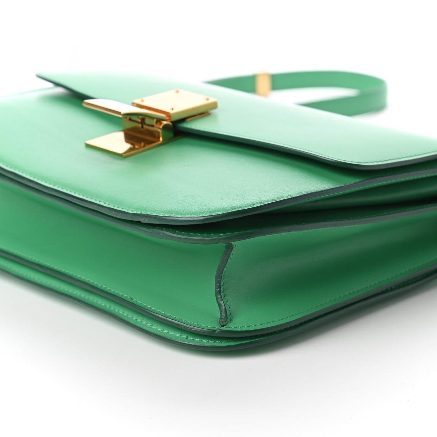 Smooth Calfskin Classic Box Medium Flap Bag Palm