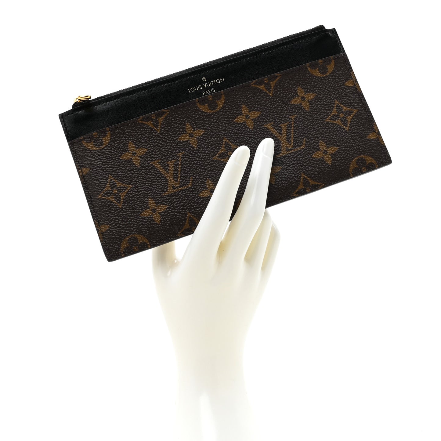 Monogram Slim Purse Black