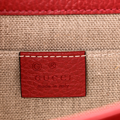 Gucci Dollar Calfskin Small Interlocking G Shoulder Bag Red 6 of 11