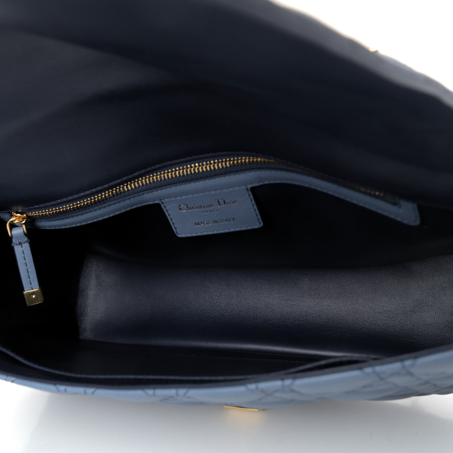 Christian Dior Lambskin Cannage Gradient Large Caro Bag Indigo Blue 4 of 4