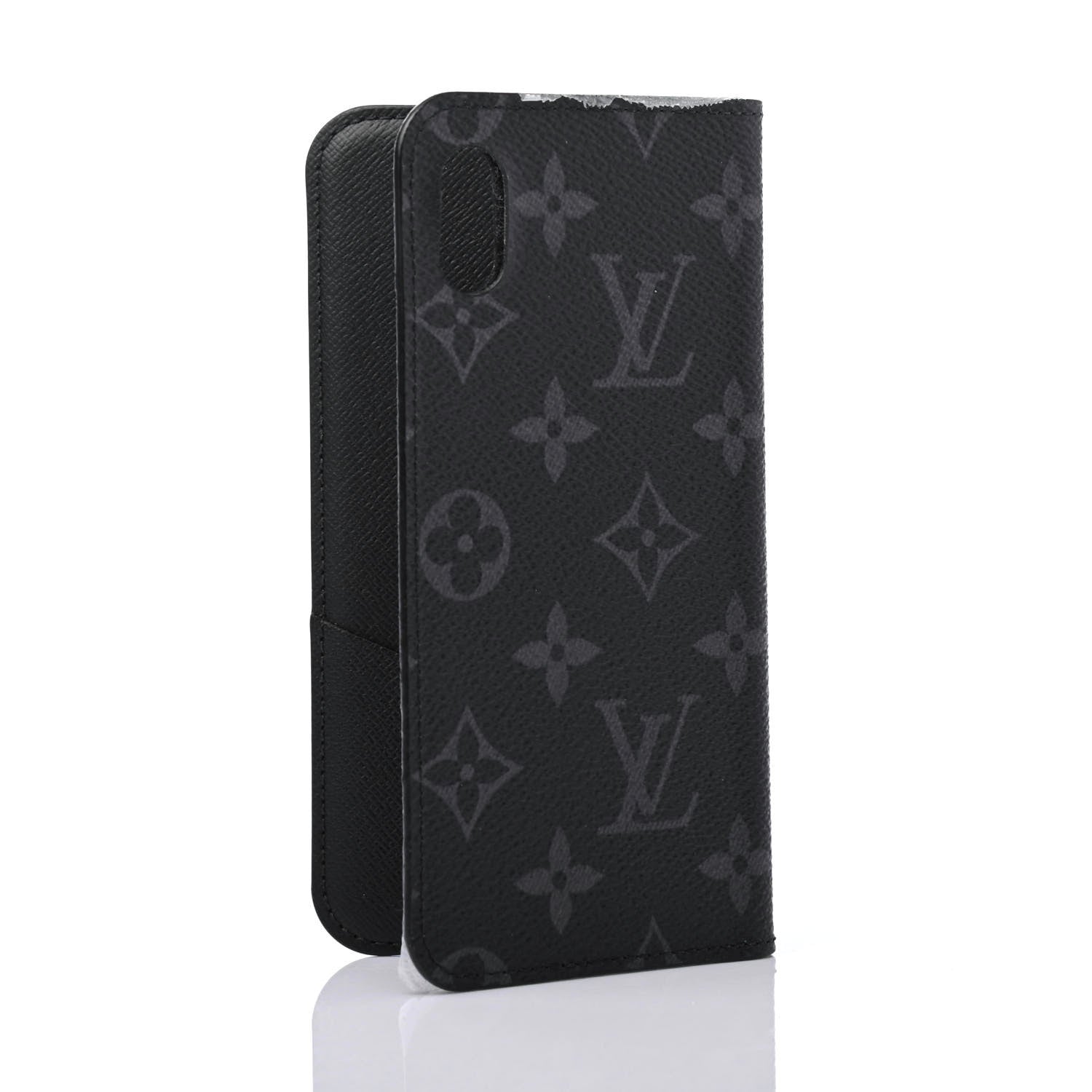 Louis Vuitton Monogram Eclipse iPhone XR Folio Case 2 of 4