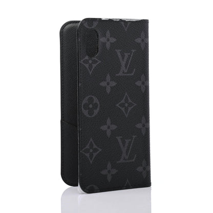Louis Vuitton Monogram Eclipse iPhone XR Folio Case 2 of 4