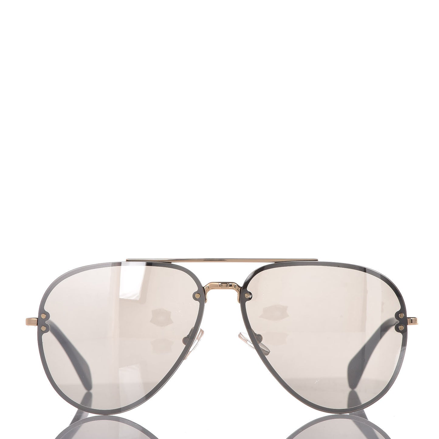 Acetate Mirror Aviator Sunglasses CL41391/S Gold Grey