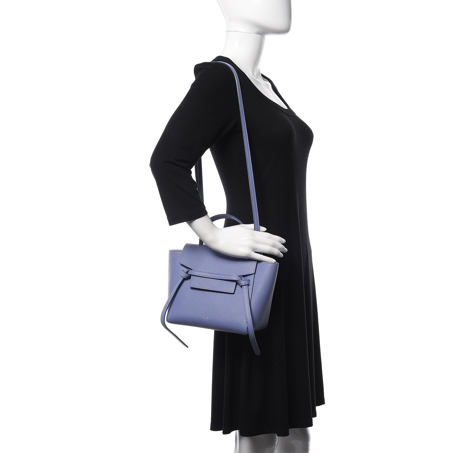 Celine Grained Calfskin Nano Belt Bag Amethyst 2 of 9