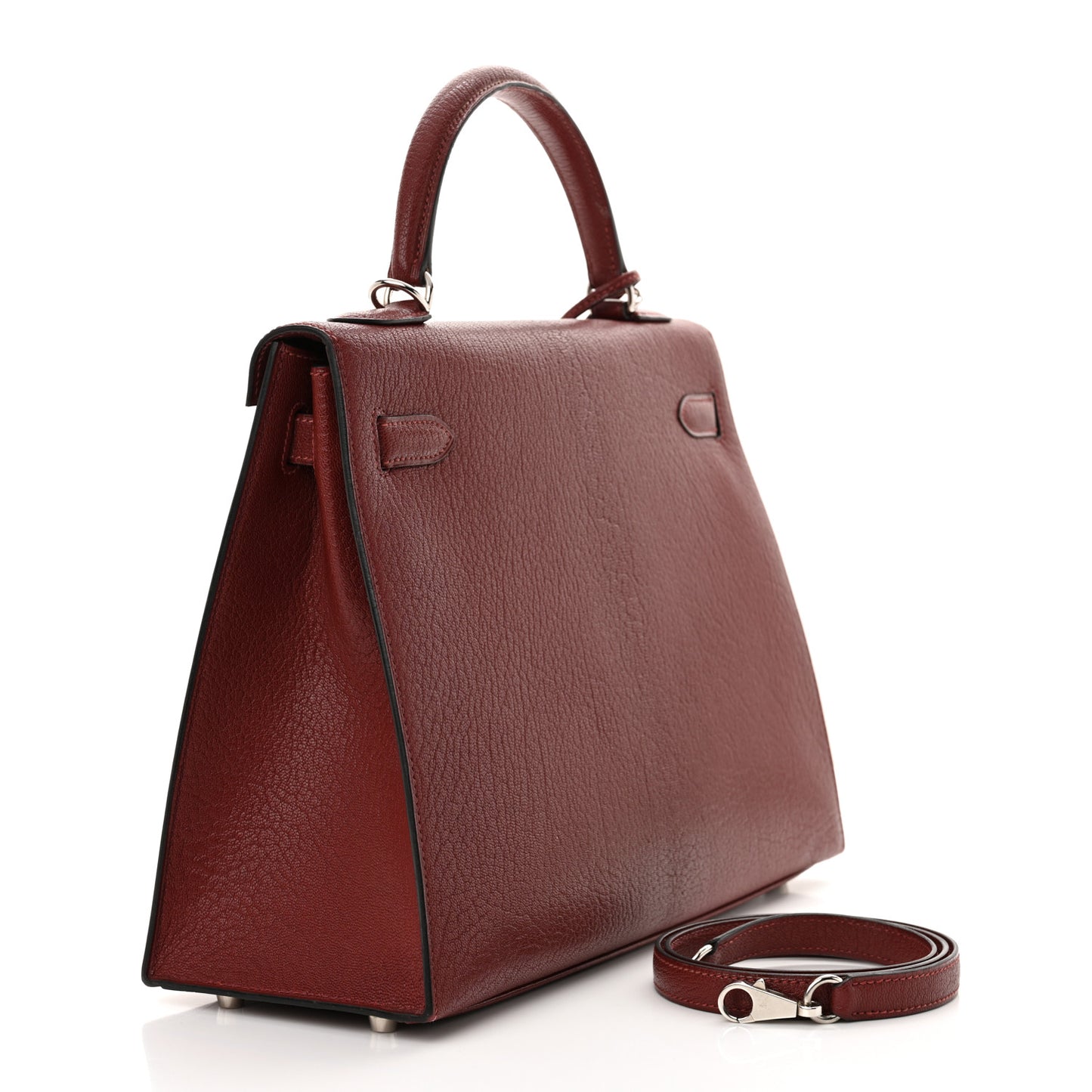Chevre De Coromandel Kelly Sellier 32 Rouge H